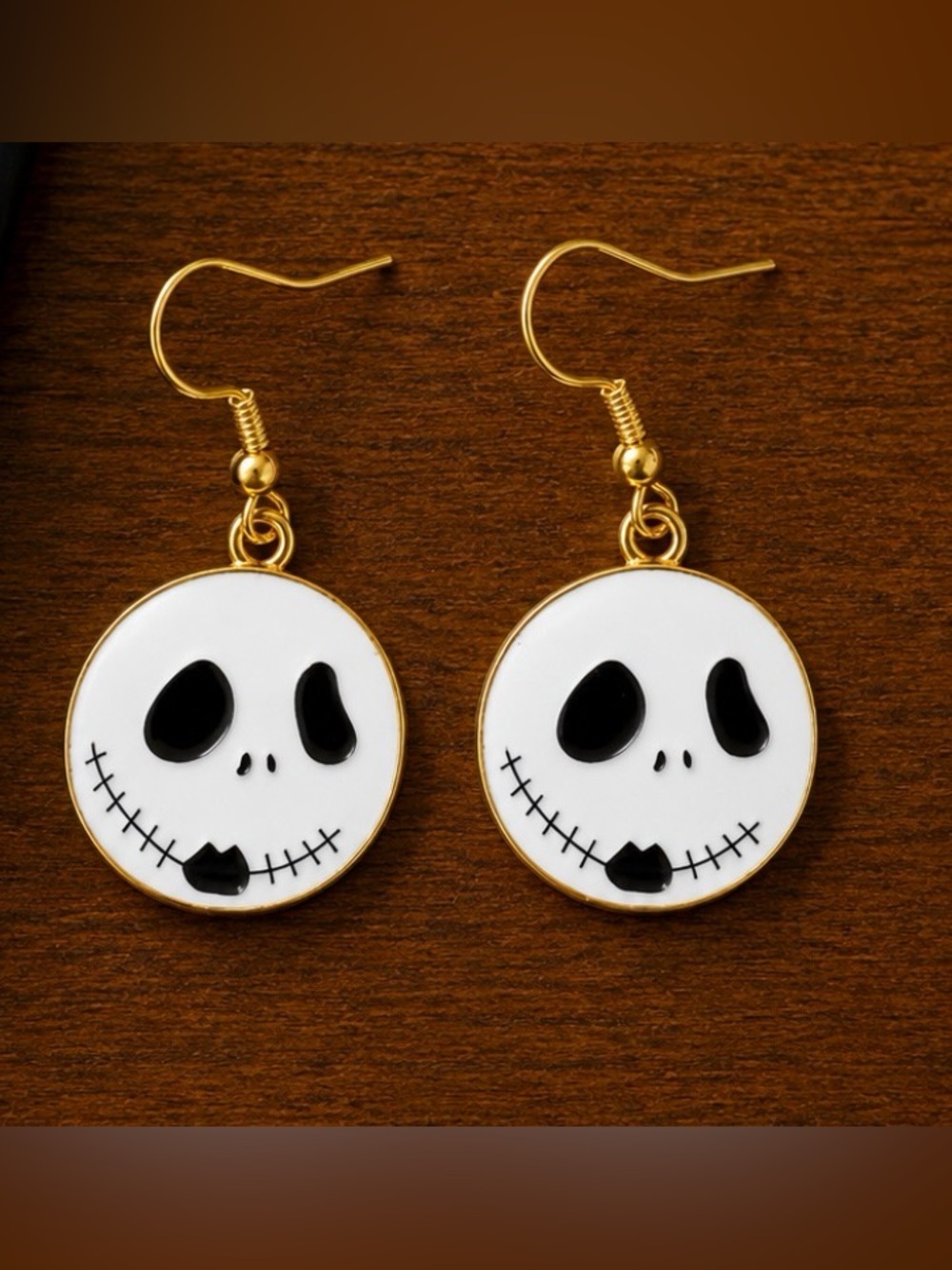 Jack Skellington Inspired Dangle Earrings